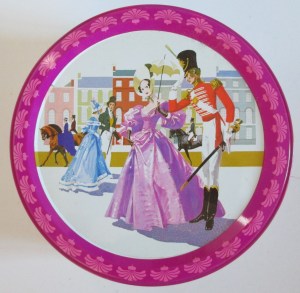 The Quality Street SoThe Quality Street Soldier promenading with the Lady and flourishing his sword