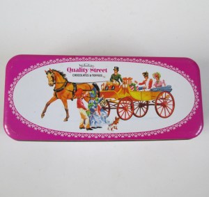 The Quality Street Soldier & Lady enjoy a carriage ride