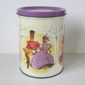 Showing the Quality Street Soldier & Lady in all four seasons