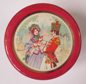 The Quality Street Soldier & Lady with a puppy