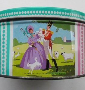 The Quality Street Soldier & Lady with lambs and sheep