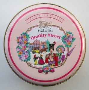 The Quality Street Soldier & Lady in a Floral setting