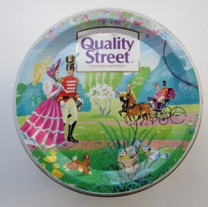 The Quality Street Soldier & Lady enjoy an Easter walk