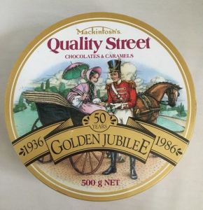 The Quality Street Soldier & Lady in a carriage